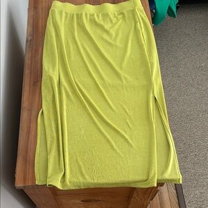 Sincerely Jules Bright Yellow Midi Skirt